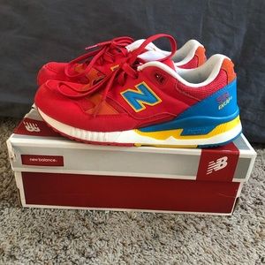 New Balance 530 Elite Edition Pinball red/blue sz9